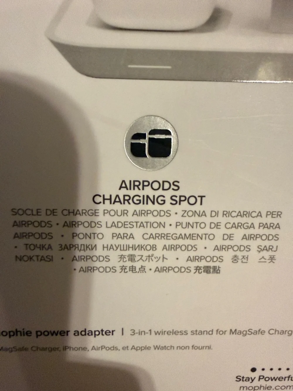 mophie White Wireless Charging Stand